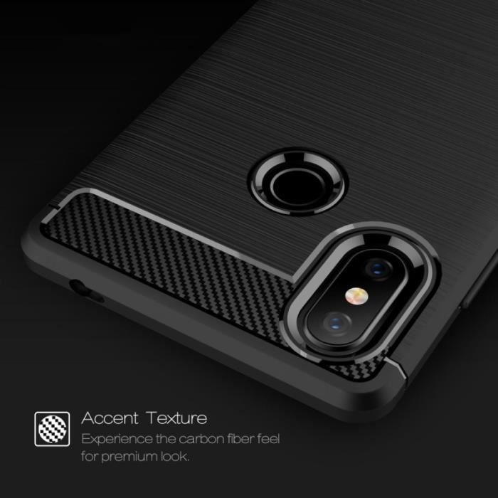 Coque TPU - Xiaomi - Mi 8 SE - Antichoc - Fibre de Carbone - Texture Brossée