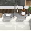 Kitchen Sink Splash Guards Drying Rack and Soap Holder Kitchen Sink Supply Faucet Splash Mats,Bathroom