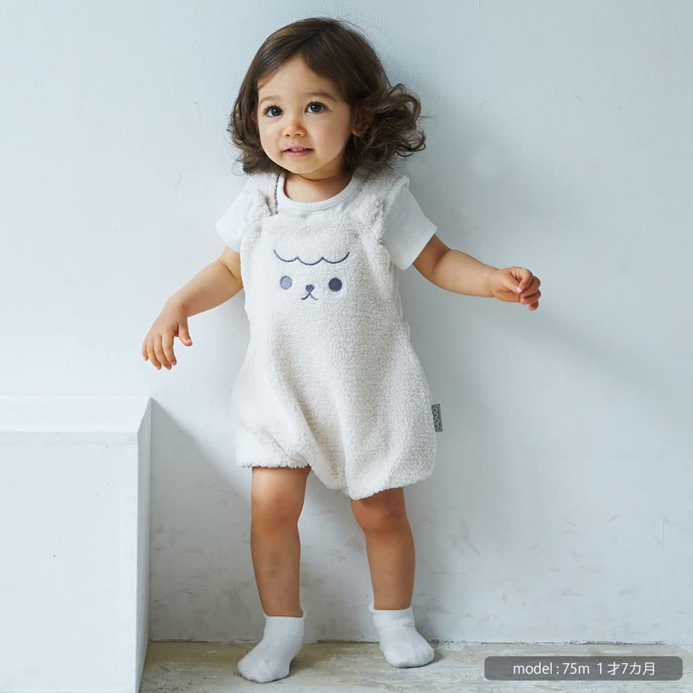 Fluffy short adjustable with tail and crotch easy to put sweatshirt easy to change set cute baby baby animal baby shower gift [aboo] overalls, size,