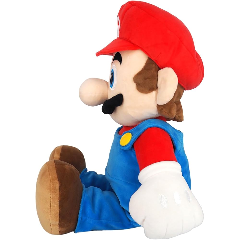 Sanei Boeki Super Mario All Star Collection Mario Plush Toy 60cm W33×D25 Soft Stuffed Animal