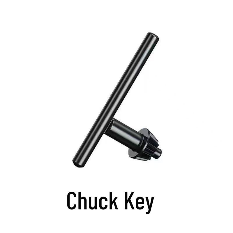 Comprehensive Accessory Set for Electric Drills: Key Chuck, Wrench, Bench Drill, Angle Grinder, and Impact Drill Tools.