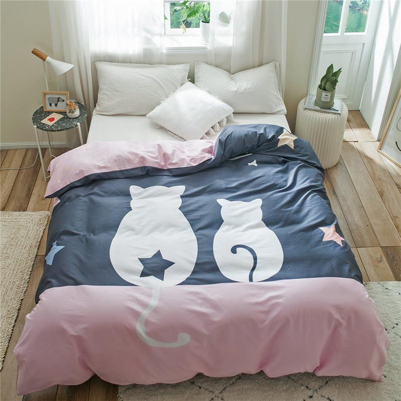 1Pcs Cartoon Dinosaur Duvet Cover 100% Cotton Skin-friendly Breathable Zipper Quilt Cover for Kids Boys Girls Bedroom Decor