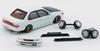 BM CREATIONS Scale Toyota Corolla 1996 AE100 Pearl Fiber Hood RHD Finished Model 1/64 White/Carbon