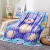 Bear Doll Print Flannel Blanket, High Quality Comfortable for All Seasons, Home Decor, Warmth and Comfort, Perfect for Christmas Gifts