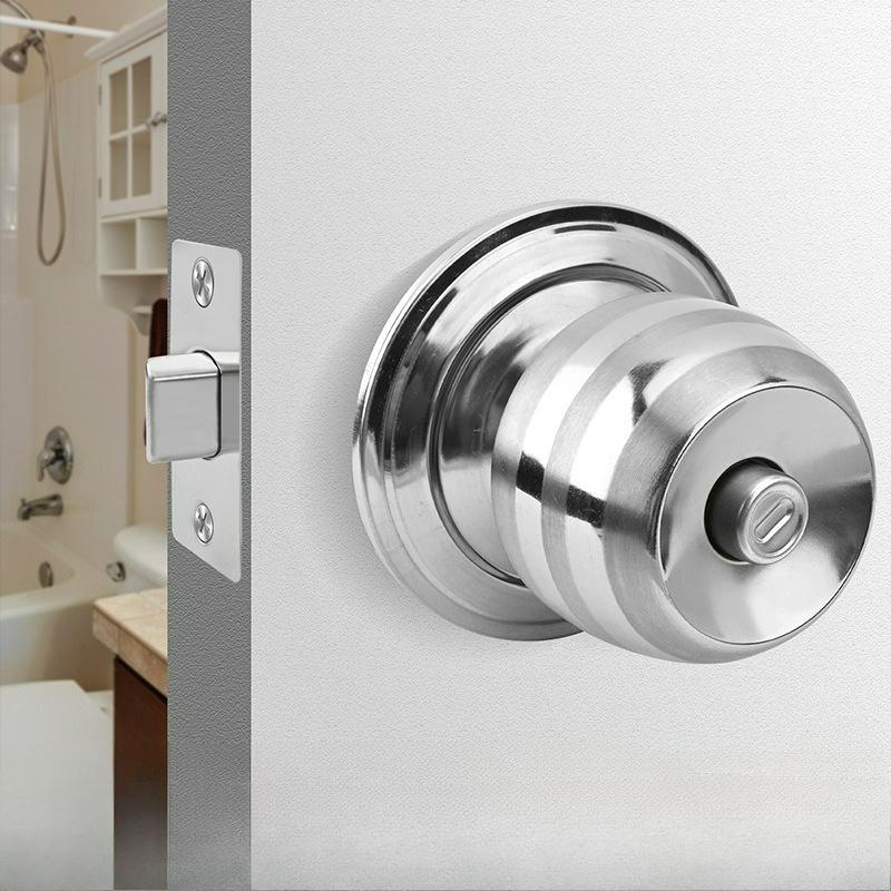 Stainless Steel Spherical Wooden Door Lock Bathroom Toilet Door Lock 5831 Ball Lock