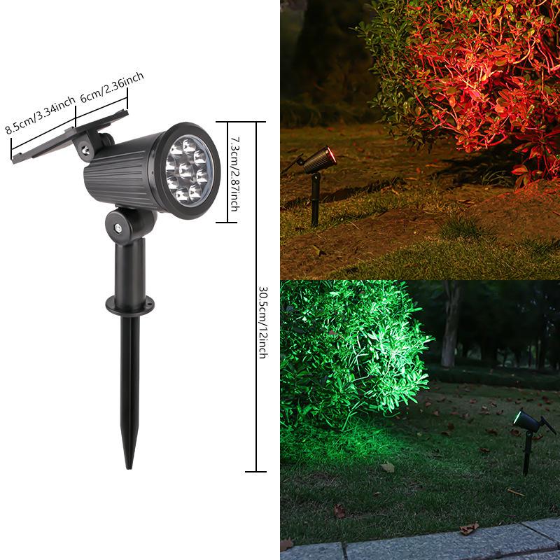 Solar-Powered Outdoor Spotlight for Garden and Lawn Decor