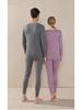 2025 New Autumn/Winter Wool Silk Warm Underwear Set for Couples - Women's and Men's Base Layer Pants