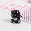 3Pcs/Bag Cute Waving Cat Figurines Car Ornaments Miniature Lucky Cat Home Desktop Decoration Diy Accessories Dollhouse Toy Gifts