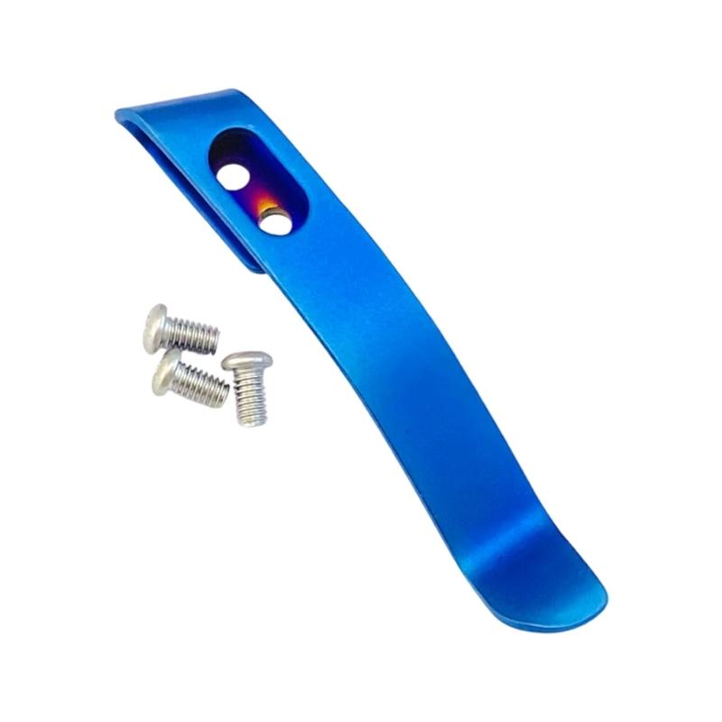 Cutter Pliant en Acier Inoxydable Clip Arrière Accessoires de Fabrication DIY Pièces d'Outil de Coupe avec Pince de Poche à la Taille avec 3 Vis