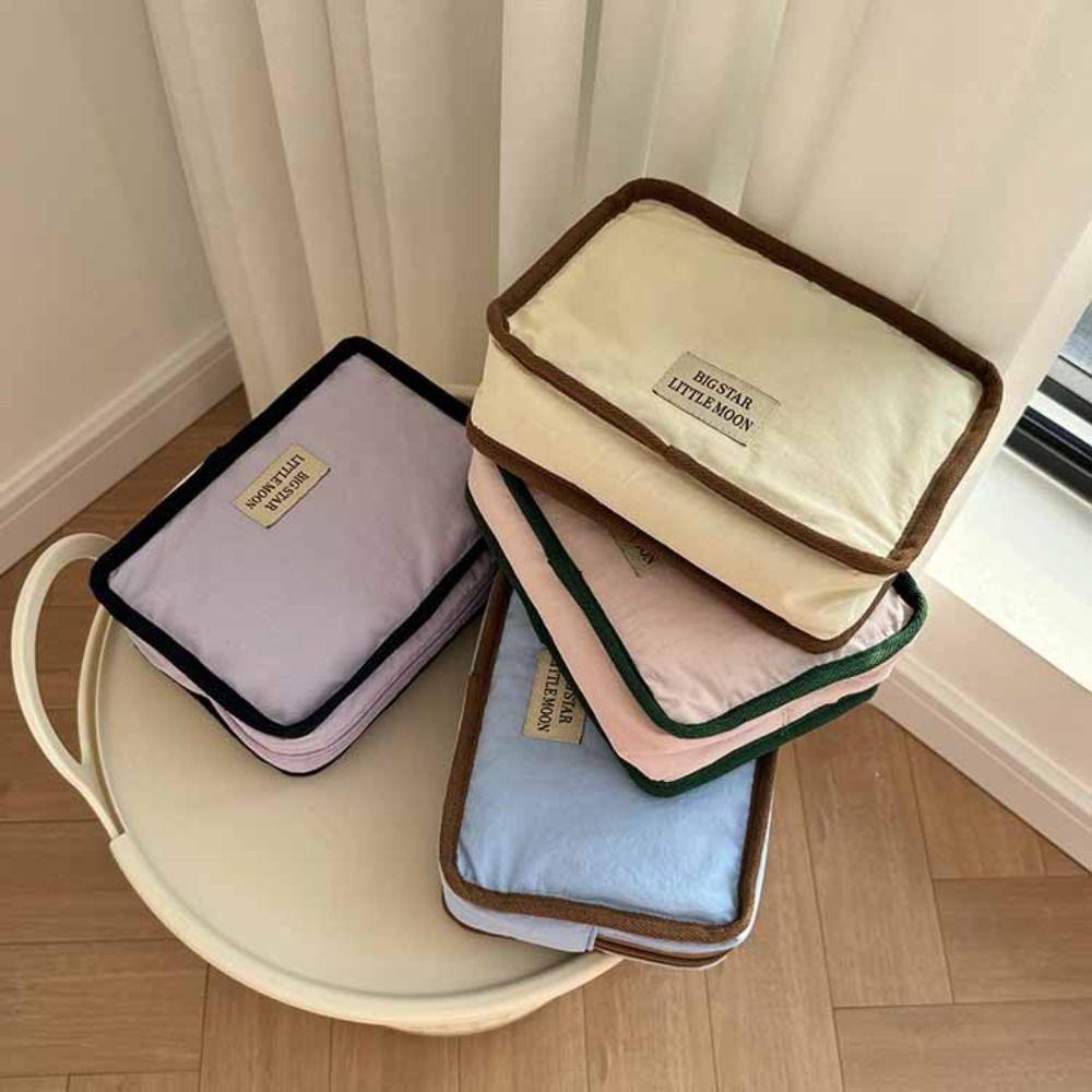 Korean Style Contrast Color Cosmetic Bag Wallet Sanitary Napkin Storage Bag  Student