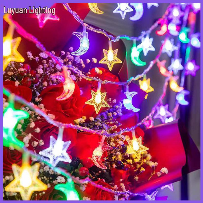 LED Solar String Lights: Outdoor Camping & Courtyard Tent Decor with Colored Bulb