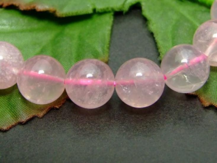 10mm 5A Madagascar Deep Rose Quartz Bracelet Inner Diameter 18cm with Pouch Natural Stone Power Stone g3-2506A
