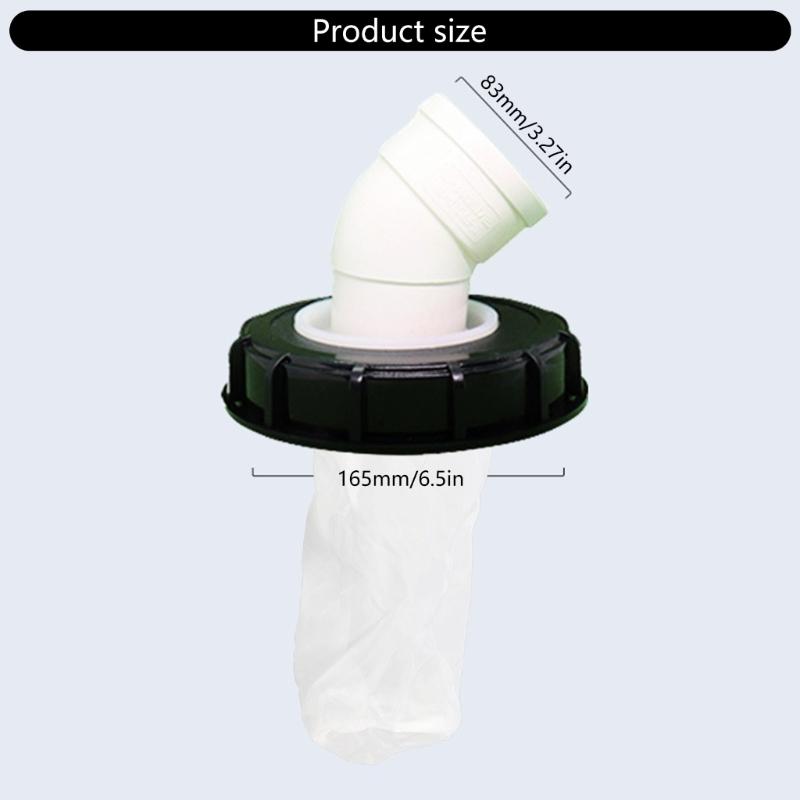 165mm IBC Nylon Mesh Lid Filter with Fine Mesh Designs For Water Storage Various Industries Tanks Filtration Mesh