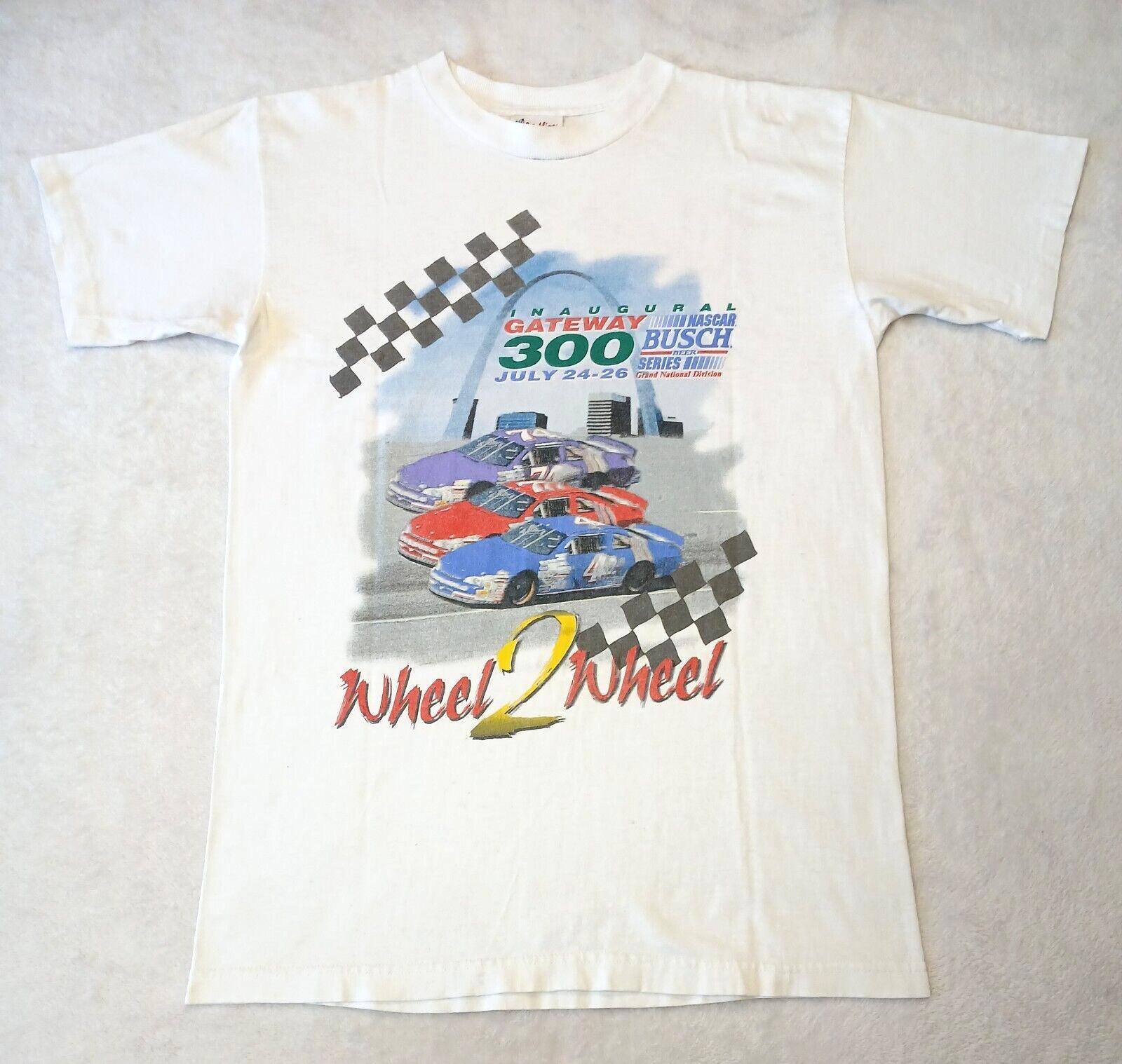 Vintage Nascar T Shirt M 1997 Busch Series Gateway 300 Single Stitched USA Read XXXL