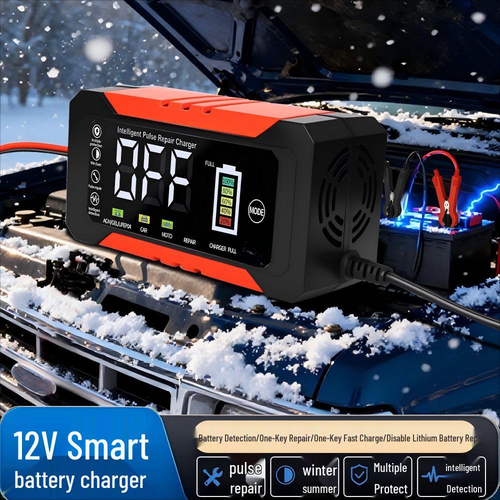 12V10A Intelligent Car & Motorcycle Battery Charger