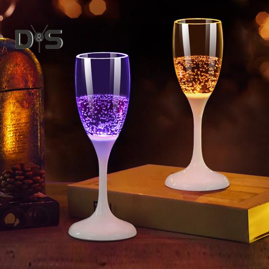 1/6 buc. LED-uri iluminate pentru vin, şampanie, sticlă, favoruri de petrecere, ceşti de shot, cafea, lapte, pahare de whisky, pentru festivaluri de grătar, petrecere multifuncţională