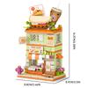 Klocki Miejskie Sklep z Herbatą Bubble Sklep z Kanapkami Cukiernia Model Zestaw Dekoracja na Biurko Zabawki DIY dla Dzieci Prezent na Boże Narodzenie Urodziny