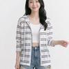 Navava Women Daily Uv Stripe Long Sleeve Hoodie Outer Nc488