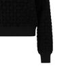 Emporio Armani FW22 Solid Pattern Jacquard Pullover Knit Sweater Women sweater Black 6L2MT22-M08Z1-F017
