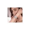 "Square Women's Bracelet Watch Silver Analog Display Waterproof Quartz Fashion Accessory"
