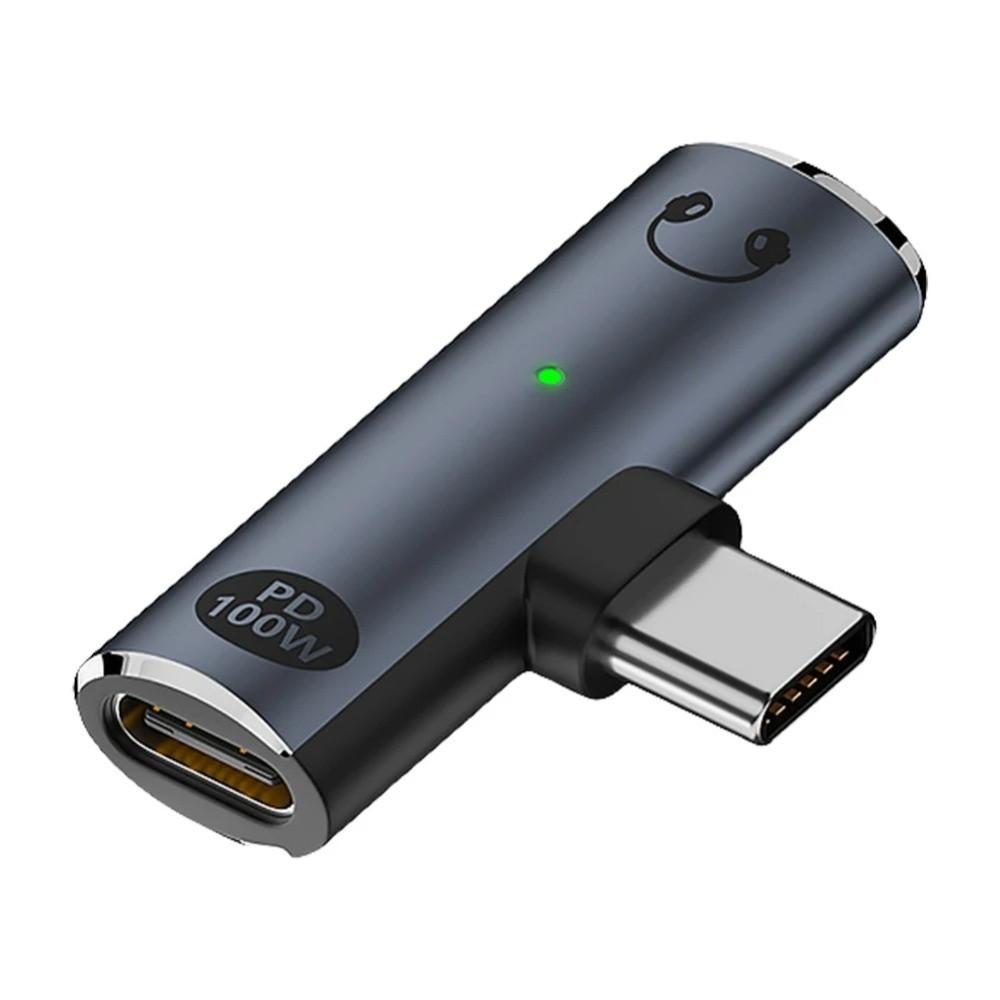 PD 100W 2-in-1 Audio Adapter Converter USB C Charge Adapter Aux USB C To 3.5mm Adapter  Laptops