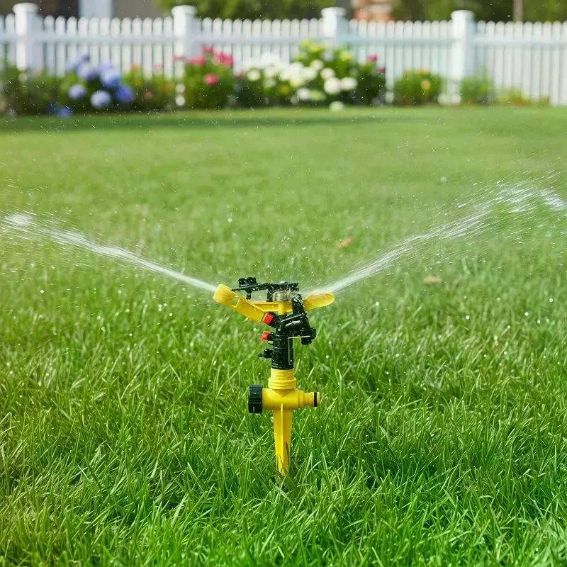 360 Degrees Rotary Jet Adjustable Spiked Rocker Impact Sprinkler Lawn Irrigation Watering Nozzle For Garden Agriculture Watering