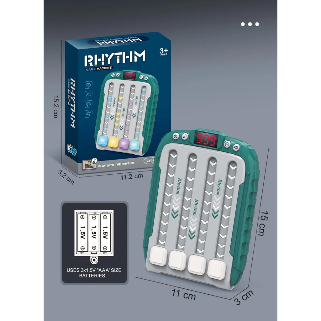 Musical Rhythm Electronic Board Game Kids Toys Lighting Music Quick Push Button Table Game Machine Montessori Pockets Travel Toy