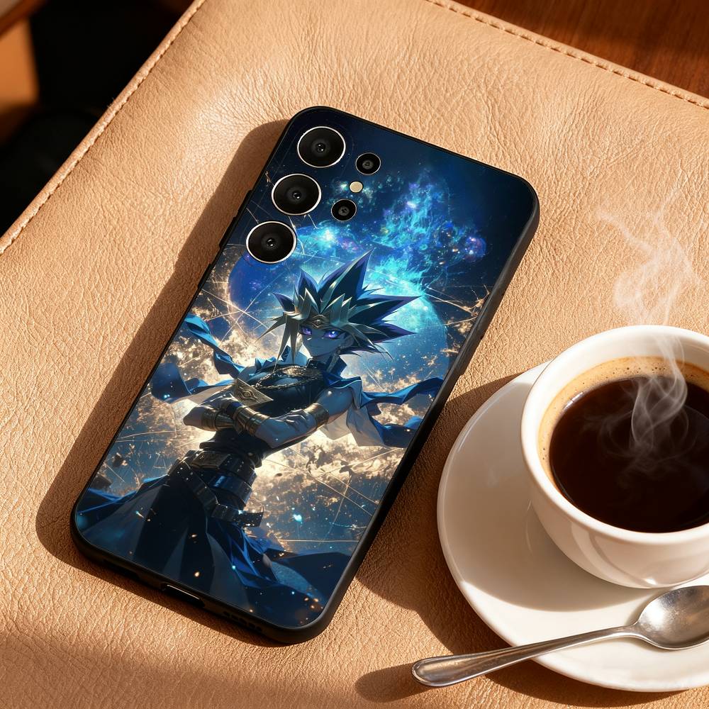 Yu-Gi-Oh Anime Phone Case For Samsung S26,S25,24,23,22,30,21,10,9,Ultra,Plus,Lite,FE Soft Black Case