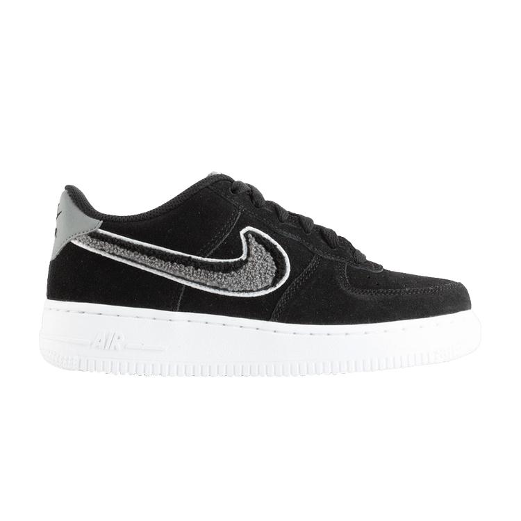 

Детские кроссовки Nike Air Force 1 LV8 GS черные бело-серые AO3620-001