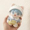1 set Suit 10cm Cotton Doll Clothes Cat Hat Doll Dress Up Set Doll Clothes Outfit  Doll Accessories