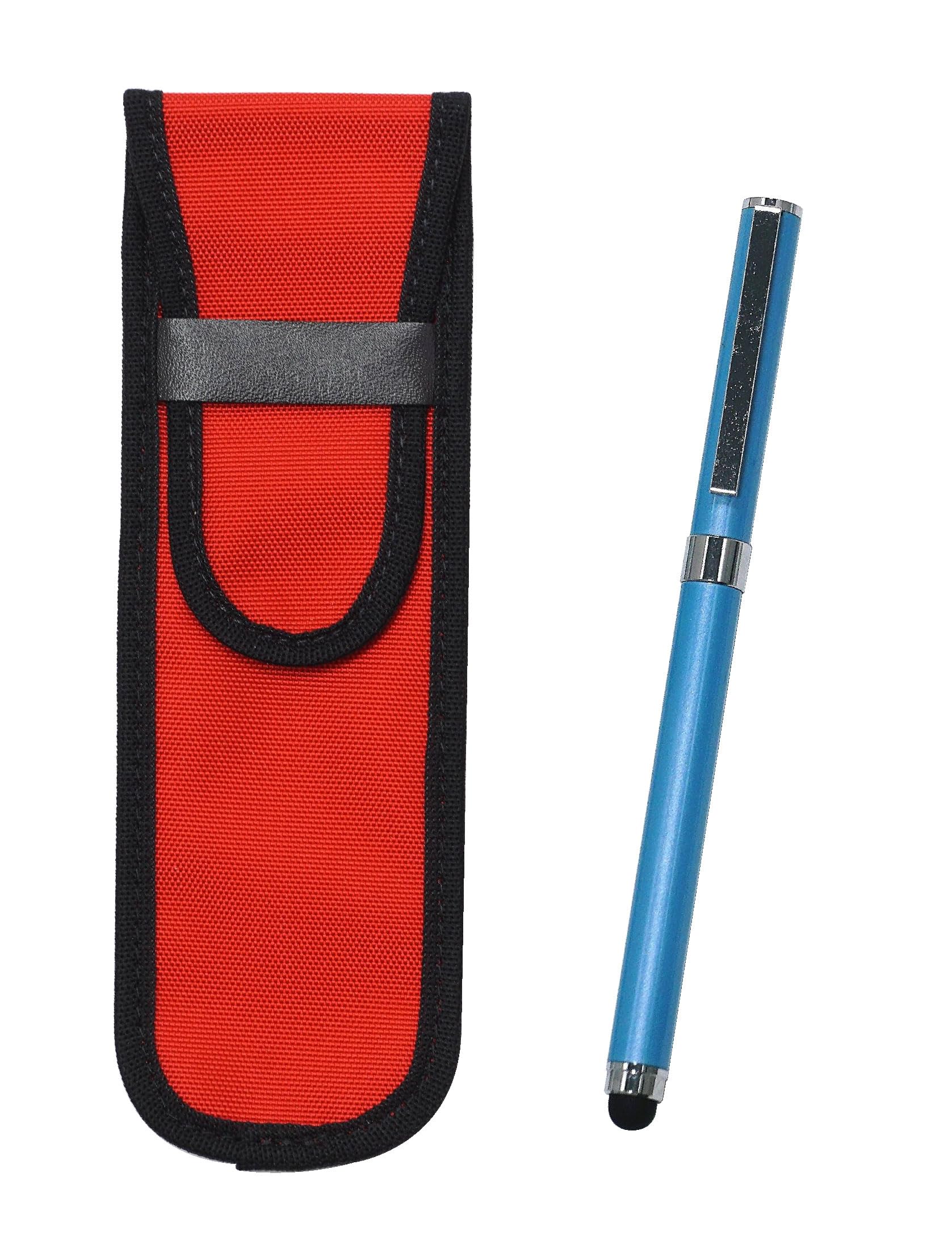 

Takizawa Cloth Pen Case with Smartphone Touch and Metal Cap Ballpoint Pen Extra Set of (Red) (Blue) (Pack 2) T23-NK02R-QSJW700-L-2 синій