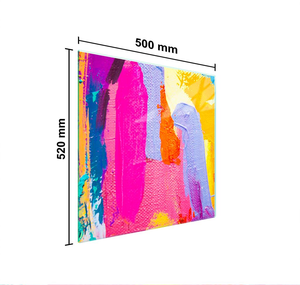 Glass Protective Plate for the Stove 50x52 Color