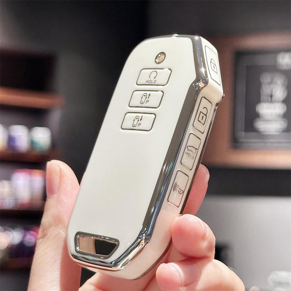 

TPU Key Fob Cover for Kia Sportage 2022 2023, Niro Hybrid 2021, Sorento MQ4, EV6, GT-Line K8 V6 белый