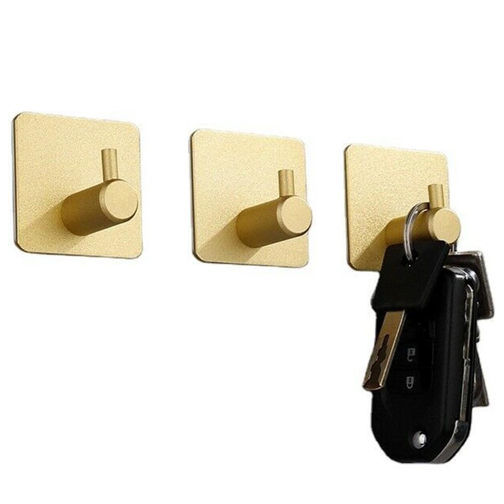 Aluminum alloy Gold Robe Towel Holder Hooks   Wall Door Mounted Bath