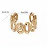 Metal Cuff Bangle Bracelet Non-Fading Women Wristband Fancy Spiral Arm Bracelet  Party