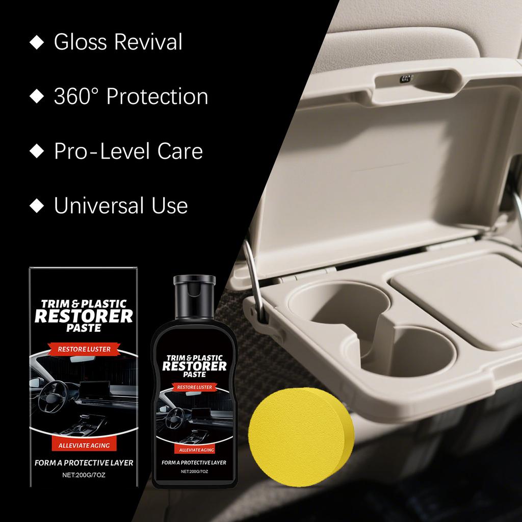 Interior Restoration And Care Kit: Car Interior And Seat Restoration, Brightening, And Daily Maintenance Cream.