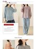 Summer Cotton Linen Casual Women's Blouse - Lightweight, Loose, and Slimming Seven-Sleeve Sunscreen Top