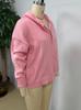 2026 Europese & Amerikaanse Dames Rits Gebreide Hoodie Vest Trui - Nieuwe Herfst/Winter Casual Effen Kleur Mode