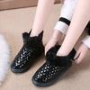 Fashion Elegant With Low Heels Booties Shoes for Women Winter 2025 Goth Pu Chic Waterproof Non Slip On Promotion Womens Ankle Snow Boots