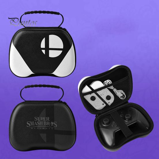 Nárazuvzdorné EVA pouzdro na pevný cestovní ovladač Bezdrátový gamepad s popruhem pro upevnění síťované kapsy Univerzální ochranná rukojeť