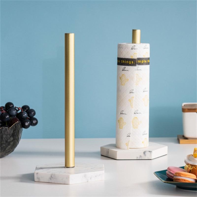 Practical Sturdy Resin Paper Towel Storage Rack with Lovely Animal Designs Pendants Portable for Kitchen and Bathroom