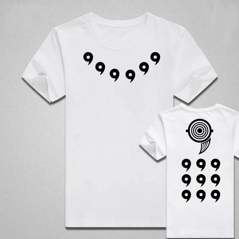 Uzumaki Naruto Sasuke Childhood Same Short Sleeved T-shirt for Men Naruto Anime Cosplay 2026 Summer New Children's Dressing Top