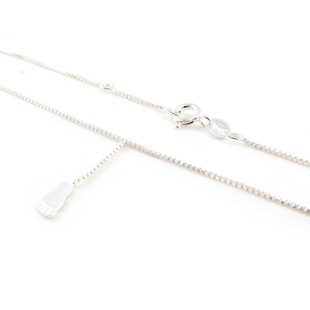 Les Trésors De Lily [J0119] - Silver Anklet 'Empreinte'