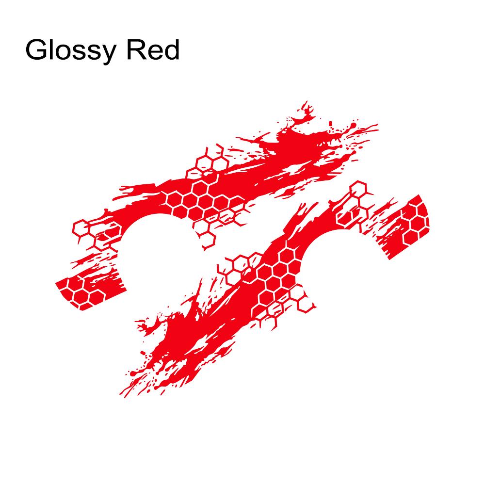 2PCS Car Door Side Stickers Car Livery Honeycomb Stripes Graphics Styling Vinyl Full Body Decor Decals Auto Tuning Accessories