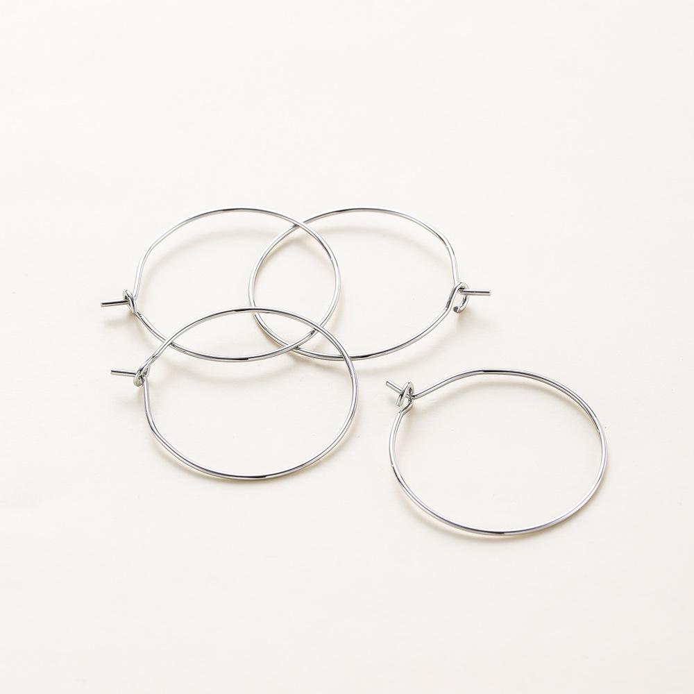 14k/18k Gold-Plated Large Hoop Earrings - Copper DIY Accessories, European & American Style