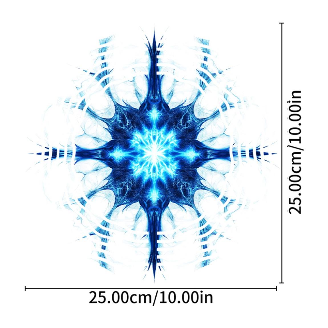 

10-дюймовый синий цветок, ветряной спиннер, металлическое садовое искусство со сложным цветочным дизайном для внутреннего и наружного декора, для праздничного и круглогодичного использования 01A