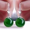 Women's Elegant Pearl Drop Earrings Sparkling Rhinestone Inlaid Hook Earrings for Wedding and Engagement