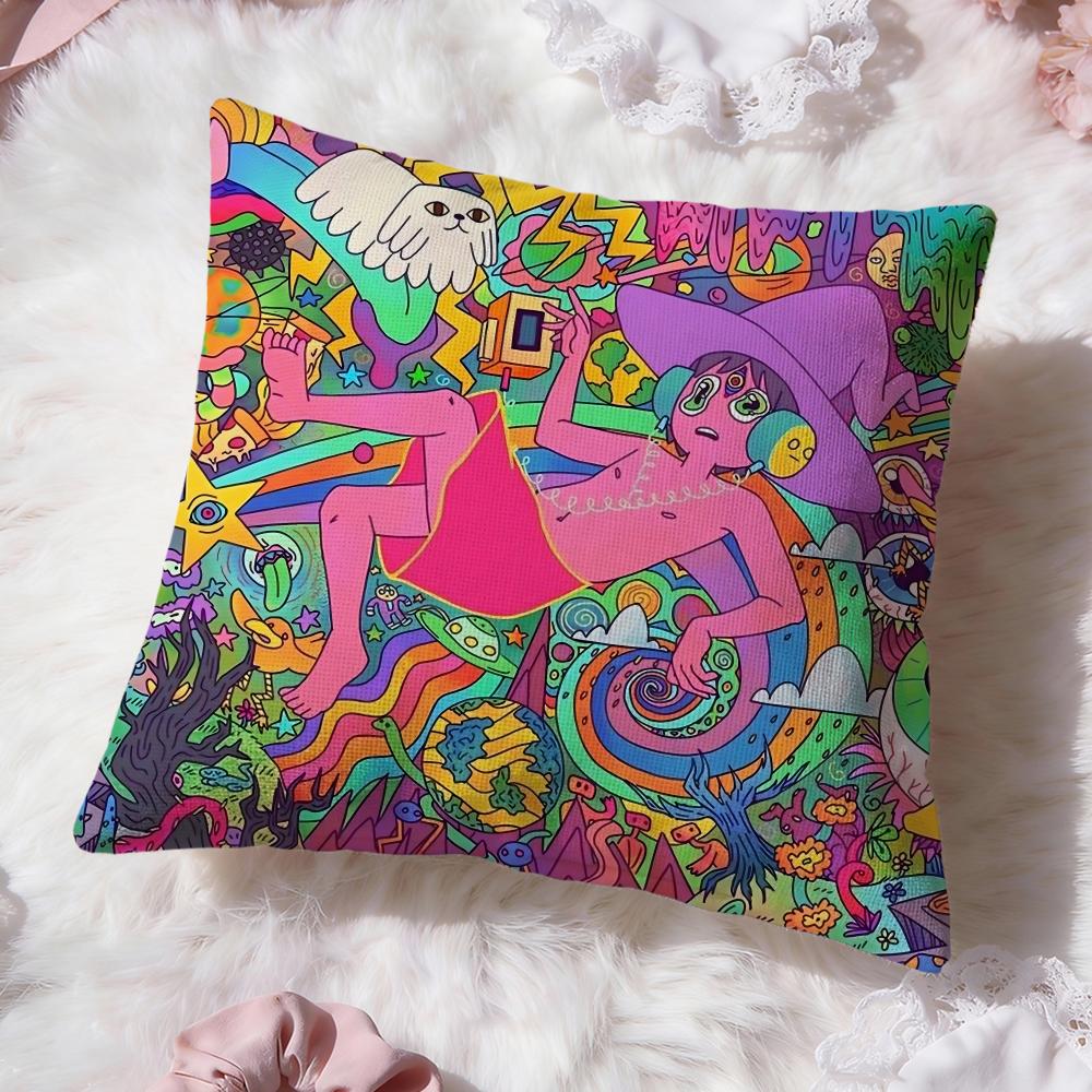 The M-Midnight Gosple Cushion Cover Premium Comfort Reversible Pillow Cove -Two in One Design for Any Room & Car Interior