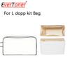 EverToner For L Dopp Kit Insert Organizer Dupont Paper Makeup Pouch Lightweight Bag Modification Accessory