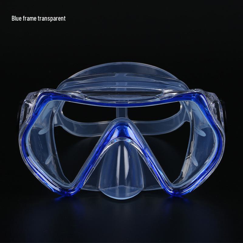 HD Light-transmitting Cross-border Free Diving Goggles with Ultra-wide Field of View and Liquid Silicone Design.